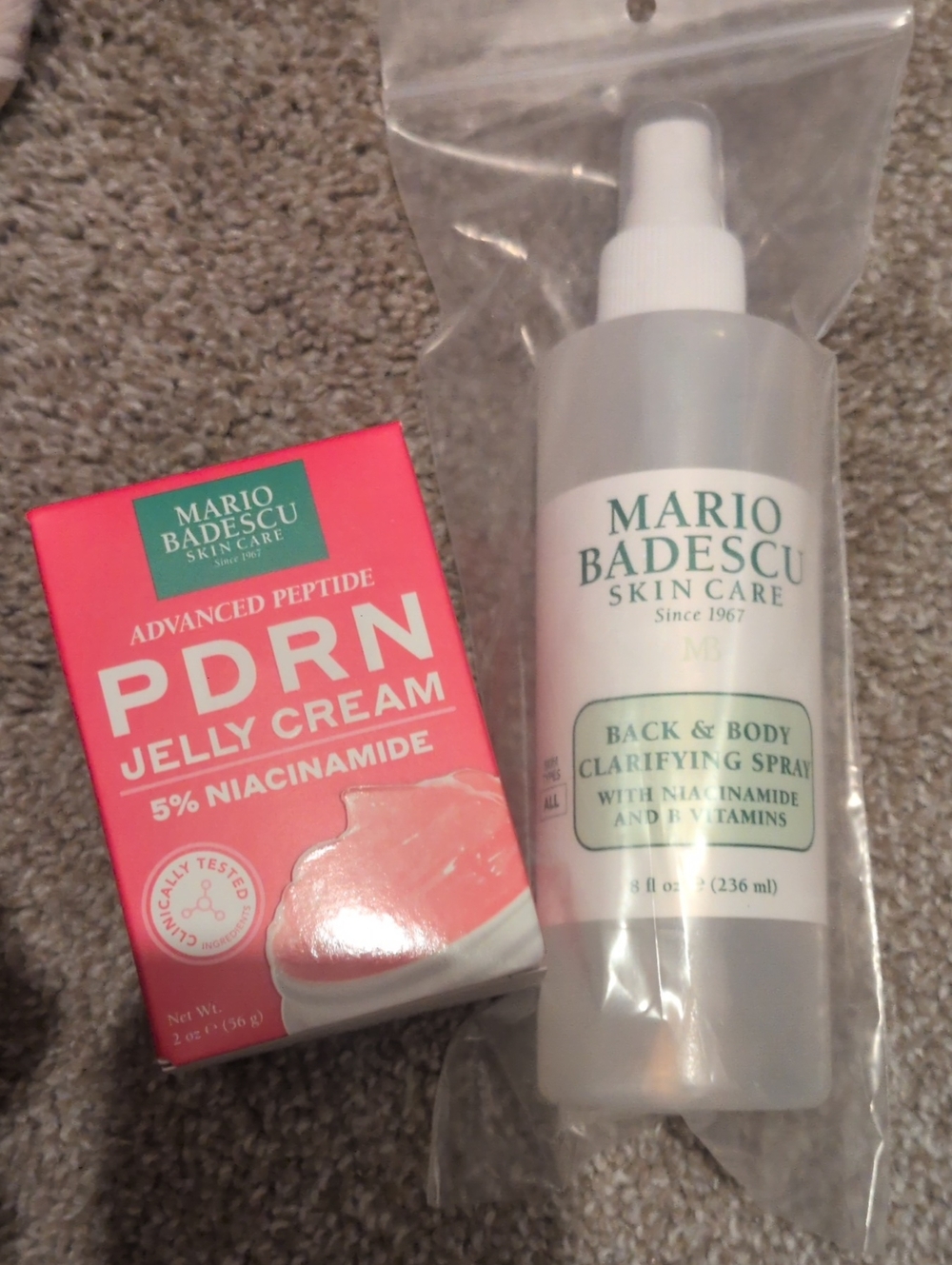 Mario Badescu PDRN Jelly Cream + Back & Body Clarifying Spray Set